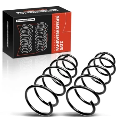 Immagine di Frankberg 2x Molla di Sospensione Anteriore adatto per A3 1996 2003 B,o,r,a 1998 2005 Golf IV 1997 2006 Leon 1999 Sostituisci# 1J0411105BH