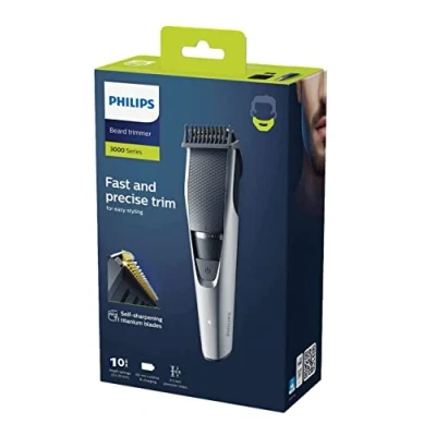 Immagine di Philips BEARDTRIMMER Series 3000 BT3206/13 regolabarba Nero, Argento