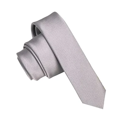 Immagine di JEMYGINS Cravatta Uomo Grigio in Seta Multicolore Extra Fini 4CM