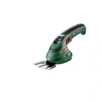 Immagine di Bosch Home and Garden Set forbici rifilasiepi a batteria Isio (3,6 V, larghezza lama: 8 cm, confezione in custodia morbida)
