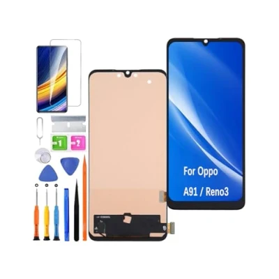 Immagine di HLYGZX Display di ricambio per LCD Oppo A91 / Reno 3 TFT Reno3 Touch Digitizer Assembly Kit riparazione (senza impronte digitali)