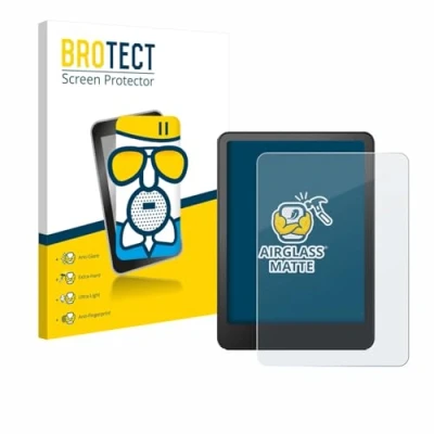 Immagine di brotect Pellicola Vetro Opaca per Amazon Kindle Paperwhite 2024 Signature Edition (12. Gen.) Protezione Schermo [Anti Riflesso, Durezza 9H]