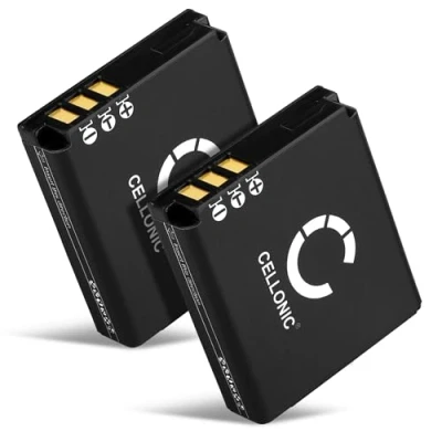 Immagine di CELLONIC 2X Batteria CGA S005 DMW BCC12 Compatibile con Panasonic Lumix LX3 LX2 LX1 FX01 FX3 FX150 FX100 FX07 FX12 FX9 CGAS005 1100mAh 3.6V 3.7V