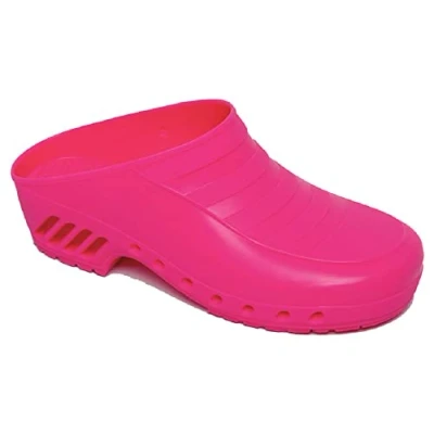 Immagine di Gima Zoccoli Professionali, Anatomici, Unisex, Antiscivolo, Antistatici, Tomaia Non Forata, Suola Colore Fucsia, Misura 35 EU , 1 Paio