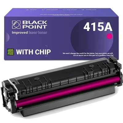Immagine di BLACK POINT Cartuccia Toner per HP W2033A W2033X Rojo (HP 415A 415X) con Chip Color Laserjet Pro MFP M479fdw M454dn M454dw M479dw M479fdn M479 M480f