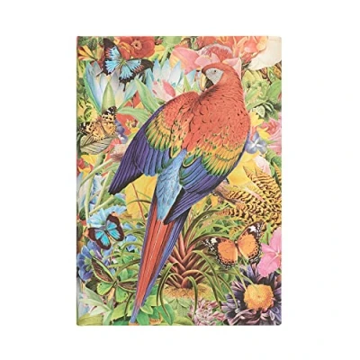 Immagine di Paperblanks Giardino Tropicale Diari a copertina rigida Midi Righe: Hardcover, 120 gsm, ribbon marker, memento pouch, elastic closure