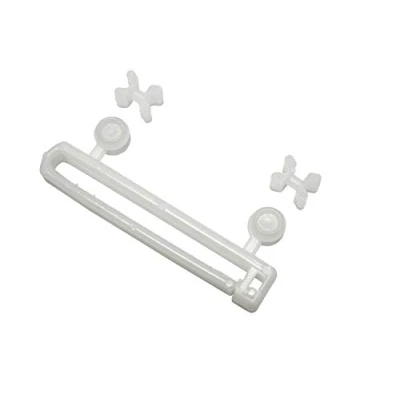 Immagine di Gardinia Cursori ad Anello con a Forma di X e Rotelline, per Binari Tende, Plastica, Lunghezza: 5,9 cm, Bianco, 10 unità