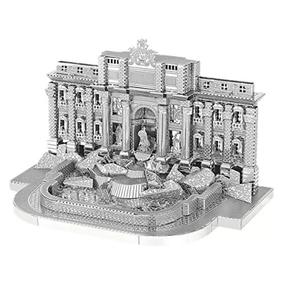 Immagine di 2018 Moutu 3D Metal Puzzle Roman Trevi Fountain Building Model Kits B22205 DIY Laser Cut Assemble Jigsaw Toys For Audit