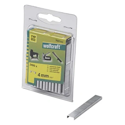Immagine di Wolfcraft 7021000 Graffette spillatrice tipo 53 2400 pz. Dimensioni (L x L A) 4 11.2 mm