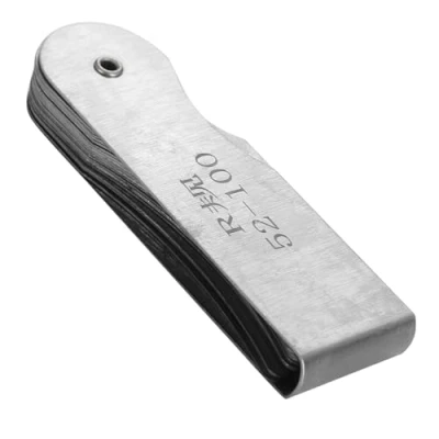 Immagine di Calibro di Raccordo, Raccordo del Raggio, Strumento Misurazione Esterno Interno Concavo Convesso Acciaio Inossidabile, Misurazione, Calibri (R52 100 MM)