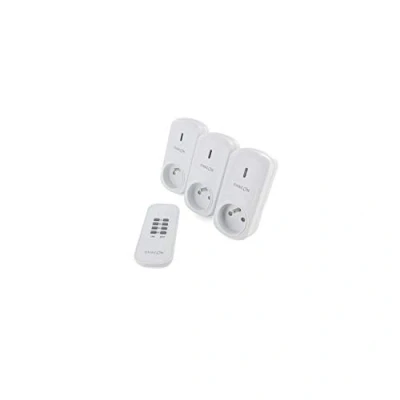 Immagine di Chacon Set di 3 spine on/off con telecomando (2000w) 54663