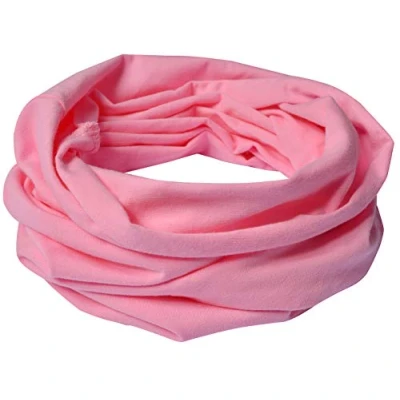 Immagine di Miobo, sciarpa a tubo in cotone per bambini, rotonda, fazzoletto da collo (L, Rosa)