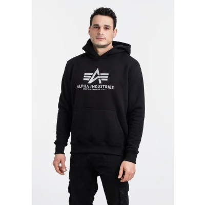Immagine di Alpha Industries Felpa con cappuccio, Uomo, Taglia: Large, Black