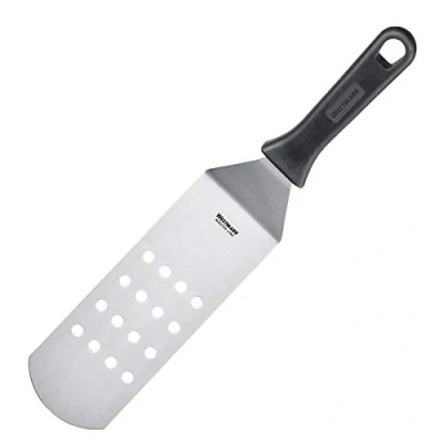 Immagine di Westmark Spatola da grill professionale, Angolata, Flessibile, Forata, Dimensione lama: 7,5 x 20 cm, Lunghezza: 36,5 Acciaio inox/Plastica, Master Line, Nero/Argento, 13392270