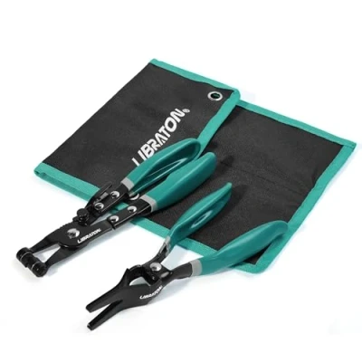 Immagine di LIBRATON Set di 2 Pinze per Fascette Stringitubo, con Rimuovere Tubi, Custodia Riporre e Installare Il Tubo Dell&#039;Acqua Dell&#039;Olio Combustibile