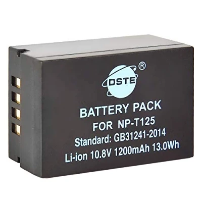 Immagine di DSTE 10.8V 1200mAh NP T125 rechargeable li ion Batteria Compatible per Fujifilm GFX 50S GFX50S 50R GFX50R 100 Fotocamera con VG GFX1 Vertical Impugnatura