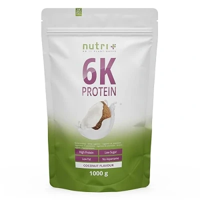 Immagine di proteine in Polvere a base Vegetale Gusto Cocco 1kg isolate 6 Componenti Proteiche con Isolato di Proteina Piselli senza lattosio