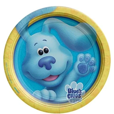 Immagine di amscan 9913280 66 Piatto da portata 23 cm, colore: Blu