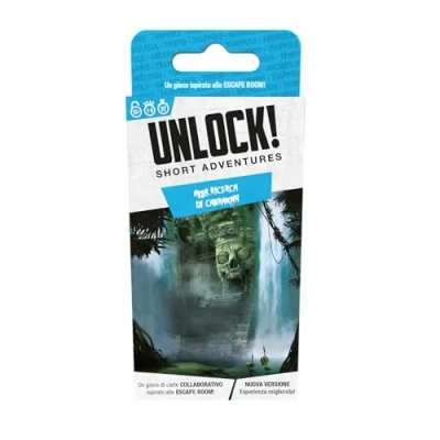 Immagine di Asmodee Unlock! Short Adventures, Alla Ricerca di Cabrakan Gioco da Tavolo con App, Escape Room, 1 6 Giocatori, 10+ Anni, Edizione in Italiano