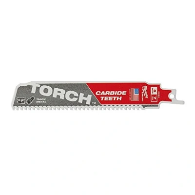 Immagine di MILWAUKEE ELEC Tool 48 00 5201 Lama seghettata per seghetto alternativo a torcia, 15,2 cm, 7TPI, colore: Bianco