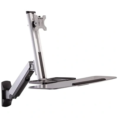 Immagine di SpeaKa Professional SP MM 705 1 parte Supporto a muro per monitor 33,0 cm (13) 81,3 (32) Argento Regolabile in altezza, Inclinabile, Girevole, Ruotabile