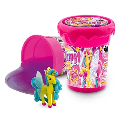 Immagine di Craze Magic Slime Galupy Unicorn per bambini con Toy Figure Glibber Clay 3 x 150 ml, 30967, Colorful Play