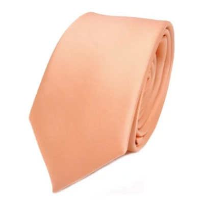 Immagine di TigerTie stretta raso cravatta salmone arancione hellarancione Uni poliestere