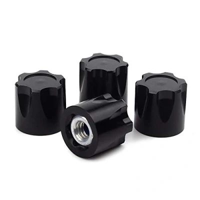Immagine di INJORA RC Ruota Dado 4pcs M4 Wheel Nuts Metal Car Rim Center cap Nut Set per 1/10 Crawler Traxxas TRX4 Axial SCX10 90046 D90 Tamiya MST (Nero)