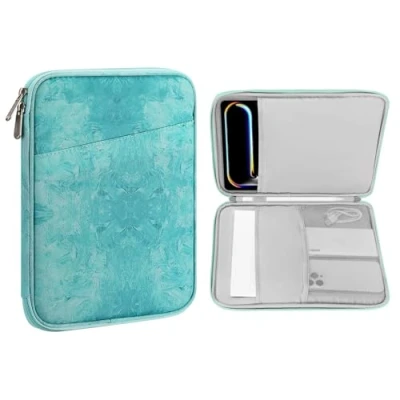 Immagine di MoKo 9 11 Custodia Protettiva Compatibile con iPad PRO M4 2024/11 Pollici Air M2 2024/iPad 10a 10,9 5/4 10,9, Galaxy Tab S9/S8/A8/A7 2022, Verde Mare