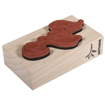 Immagine di Rayher Timbro con scritta in tedesco Invito, 4 x 7 cm