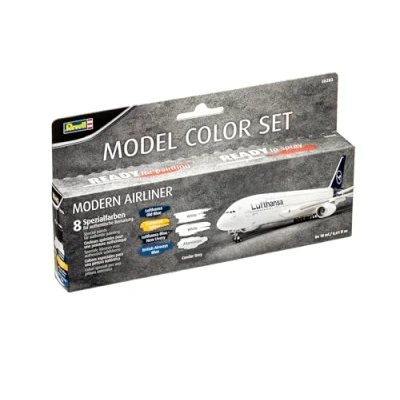 Immagine di Revell 36203 Model Color Modern Airliner 8 colori acrilici da 17 ml