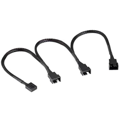 Immagine di Poppstar cavo distribuzione ventola PWM 20 20cm (1x presa 4 pin / 1x spina 2x 3 pin) splitter per collegare ulteriori ventole a scheda madre