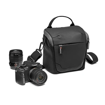 Immagine di Manfrotto Advanced² MB MA2 SB S Borsa a Spalla, Misura Small, per Mirrorless con Obiettivi Standard, Molteplici Tasche, Attacco Treppiede, Tracolla Staccabile, Tessuto Trattato