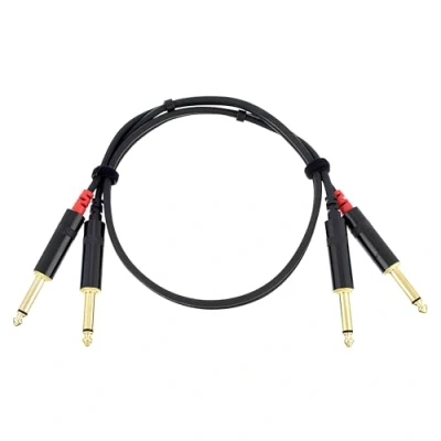 Immagine di CORDIAL CFU 0.6 PP, Cavo Sbilanciato Stereo, 2x Jack TS (Mono)/2x (Mono) REAN 60 cm