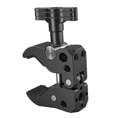 Immagine di SMALLRIG Morsetto Super Clamp con Fori Filettati da 1/4 Pollici, Apre la Mascella 10 a 55 mm 2220