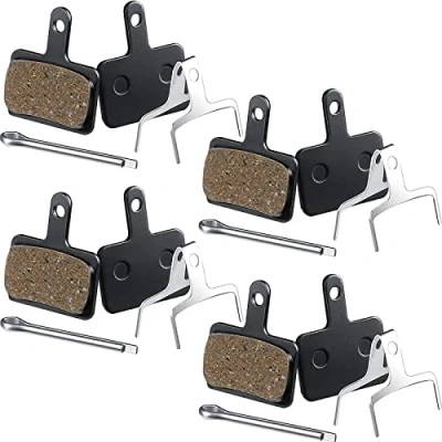 Immagine di Zonon 4 Paia Pastiglie Freno a Disco per Bicicletta Compatibile con Shimano TRP Tektro Deore Br M575 M525 M515 T675 M505 M495 M486 M485 M475 M447 M446 M445 M416 M415 M375 (Pastiglie in Tesina)