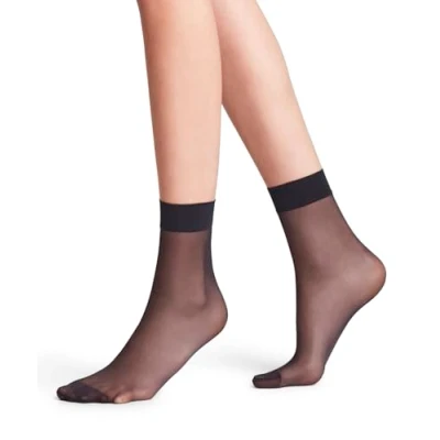 Immagine di FALKE Seidenglatt 15 DEN W SO trasparenti velati tinta unita 1 paio, Calzini Donna, Blu (Marine 6179), 35 38