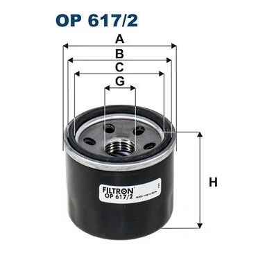 Immagine di FILTRON OP 617/2 Filtro olio 3/4 16 UNF 2B con valvola di sovrapressione ad avvitamento SUZUKI: Celerio, SWIFT 5, Ignis III