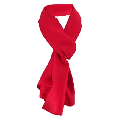 Immagine di TigerTie signore chiffon foulard rosso traffico Uni dimensione 160 cm x 36 sciarpa