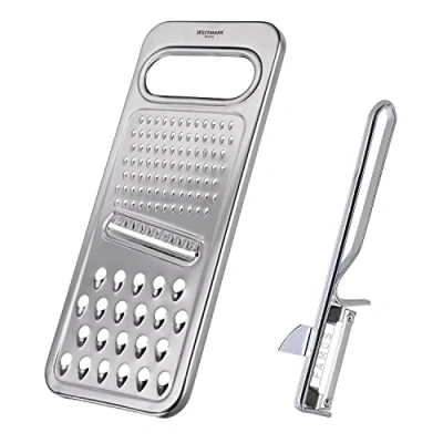 Immagine di Westmark Set da 2 pezzi: grattugia universale + pelapatate, acciaio inossidabile, Famos, argento, 100222E7