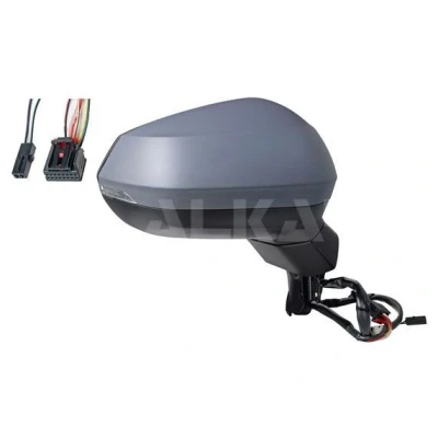 Immagine di Specchio retrovisore esterno Alkar 9042827 Dx con la prima mano elettrico termico, convesso per veicolo guida a Sx