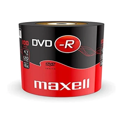 Immagine di DVD R Maxell 16X, 4,7GB in shrink da 100 pezzi