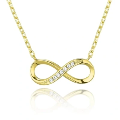 Immagine di Philip Jones Collana con Ciondolo Infinito Placcato in Oro creata Cristalli Zircondia®