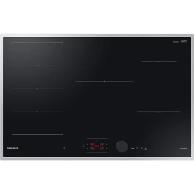 Immagine di Samsung Piano cottura a induzione autosufficiente, 80 cm, Slim Fit, nebbia di comando magnetica e tasti con cursore, controllo Wi Fi, Flex Zone Plus, NZ85C6058HK/U1