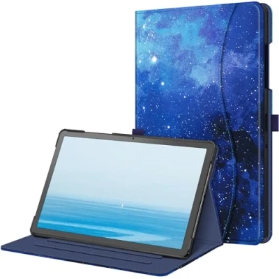 Immagine di FINTIE Custodia per Samsung Galaxy Tab A9+ 11 Pollici 2023, [Multi angli] Slim Fit Stand Cover Case con Tasca Auto Sveglia/Sonno A9 Plus (SM X210/X216/X218), Starry Sky