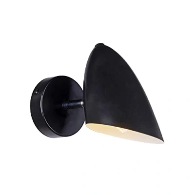 Immagine di MAYTONI DECORATIVE LIGHTING Moderna Lampada da Parete in Metallo, colore Nero, con Paralumi Girabili, per 1 x E14 (non incl.)