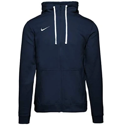 Immagine di Nike Club19 Full Zip, Felpa con Cappuccio Uomo, Obsidian/Obsidian/White/White, S
