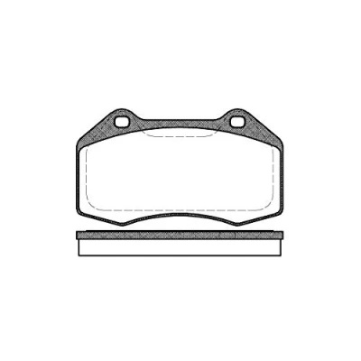 Immagine di REMSA 1113.00 Kit pastiglie freno Assale anteriore con foglio adesivo accessori RENAULT: CLIO 3, MEGANE 3 Coupe, 2