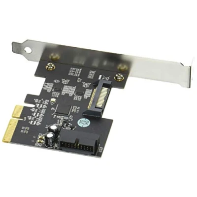 Immagine di SilverStone SST ECU04 E SuperSpeed USB 3.1 interna interfaccia PCI Express Gen 2.0 2x, 10 Gbps, supporto basso profilo, chipset rossoriver ASIC