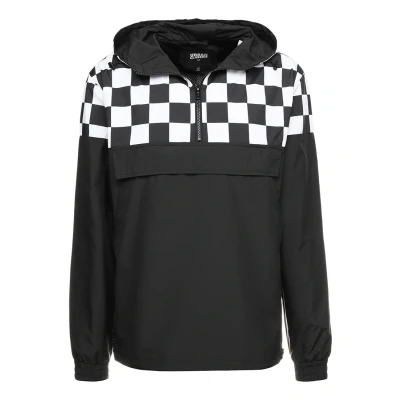 Immagine di Urban Classics Check PULL OVER Jacket Giacca a vento, Uomo, Taglia: Large, Black/chess